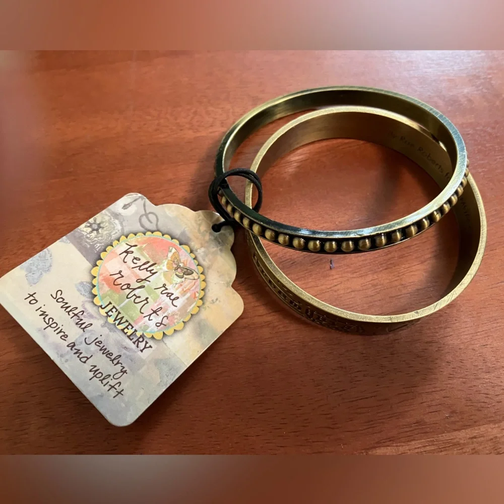 Kelly Rae Roberts Message Bangle Set - Picture 1 of 6